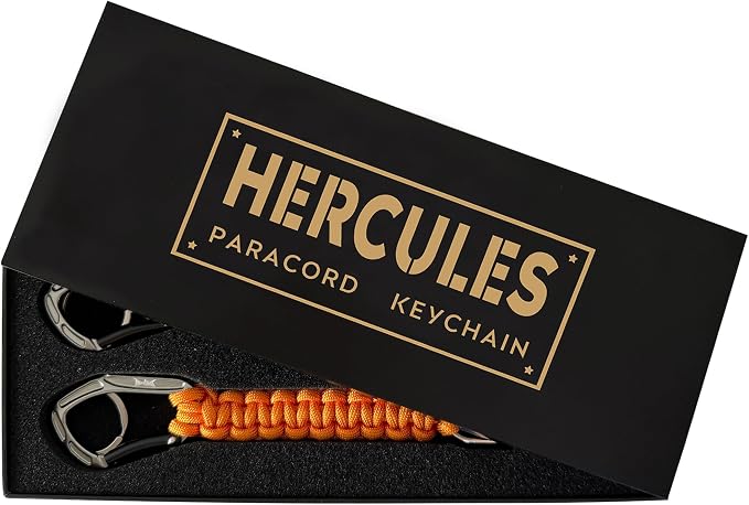HERCULES Paracord Keychain Set – 2 Pack Lanyard Rope by HERCULES