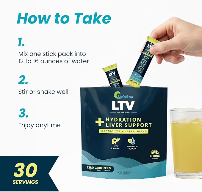 UpWellness LTV Liver Hydration Packets - Image 5