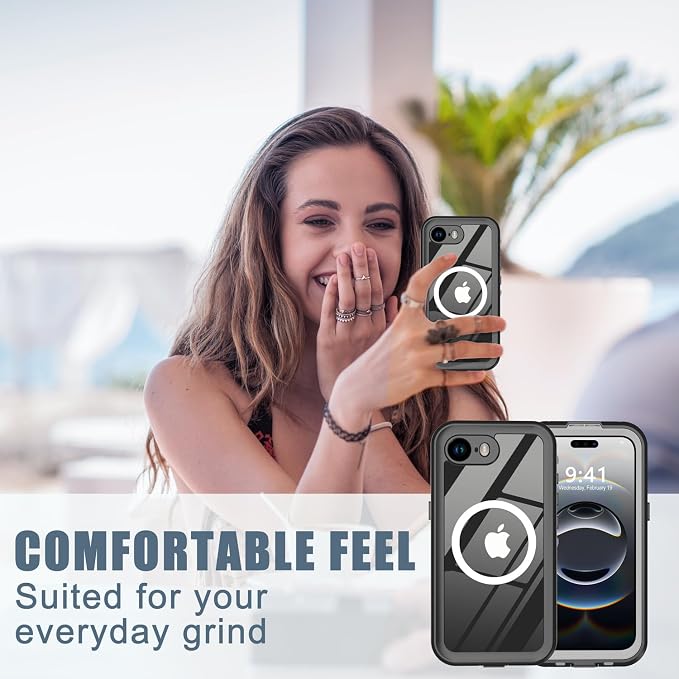 for iPhone 16e Case Waterproof, Full-Body Hard Case Built-in - Image 8