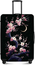 ANNA QUEEN Cherry Blossom & Moon Luggage Cover-Stretchable, Water Resistant & by ANNAQUEEN