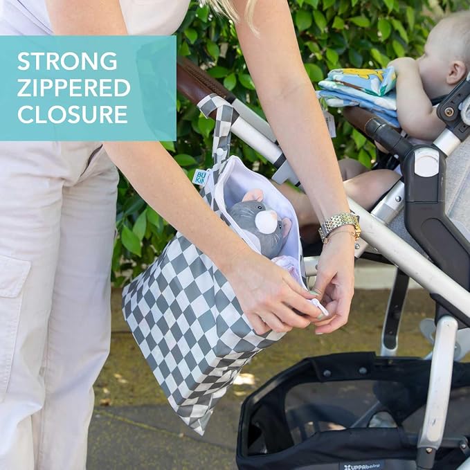 Bumkins Waterproof Wet Dry Bag for Baby, Swim Suit, Cloth Diapers, Pump Parts - Image 4
