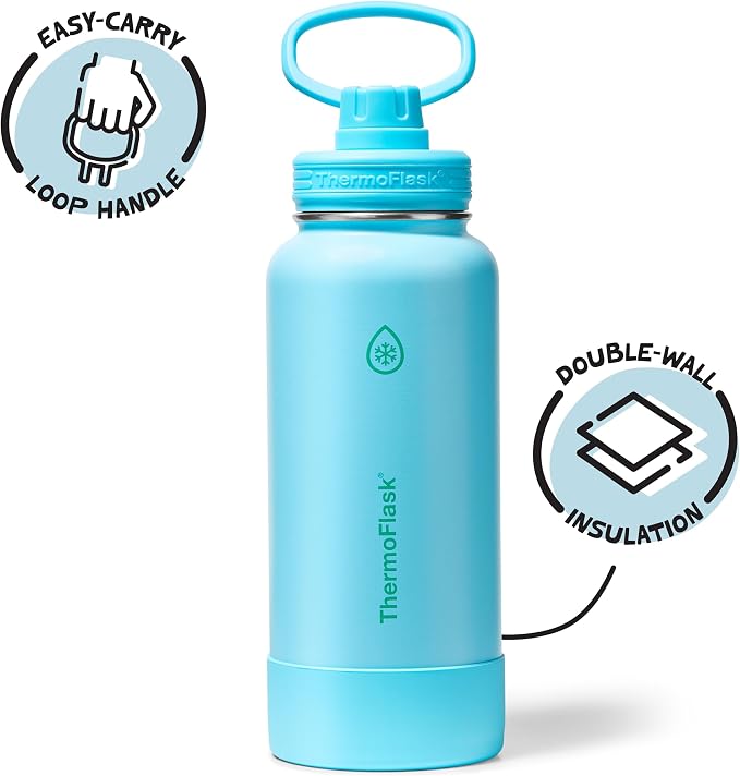 ThermoFlask 32 oz Double Wall Vacuum Insulated Stainless Steel Water Bottle - Image 2
