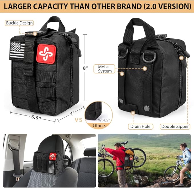 Survival Kit, Emergency Kit for Earthquake, Outdoor Adventure, Gifts for Men - Image 2