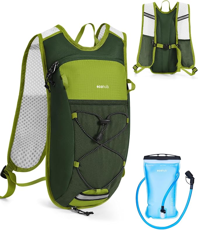 ECOHUB Hydration Backpack with 2L Water Bladder, Lightweight Running Hydration by ECOHUB