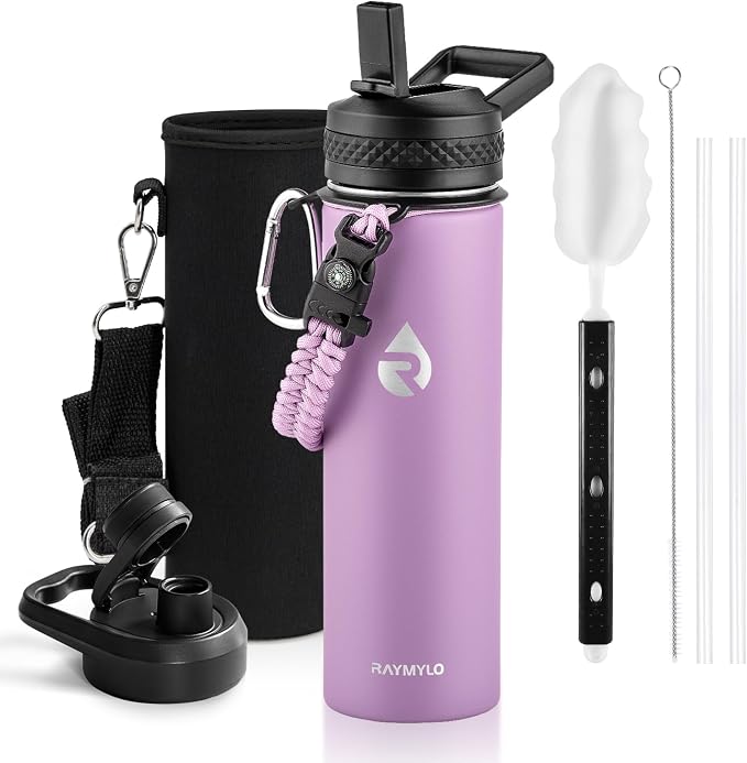 RAYMYLO Insulated Water Bottle 20 oz, Triple Wall Vacuum Stainless Steel by RAYMYLO