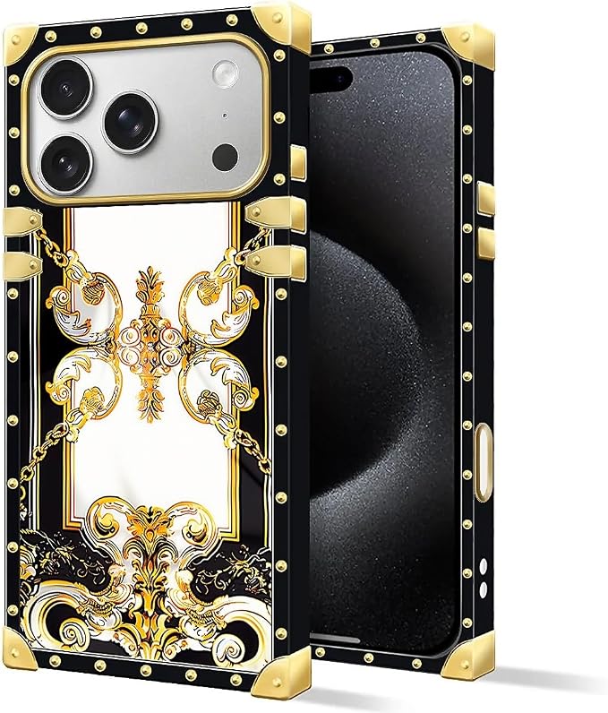 for iPhone 17 Pro Case Luxury Golden Decoration - Image 2