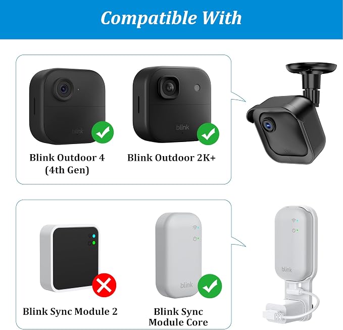 PlusAcc Wall Mount for Blink Outdoor 4 & Outdoor 2K+, Weatherproof Protective - Image 2