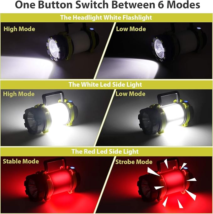 BOBKID 1 Pack Camping Lantern, Outdoor LED Camping Light, Rechargeable - Image 3