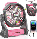 DOWILLDO 30000mAh Portable Battery Powered Camping Fan - by DOWILLDO