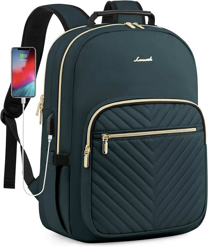 LOVEVOOK Laptop Backpack for Women, Large Capacity Travel Computer Work Bag by LOVEVOOK