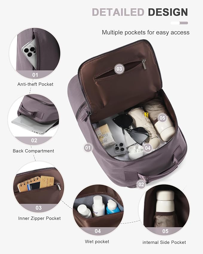 Gym Backpack for Women Waterproof Small Gym Bag - Image 3