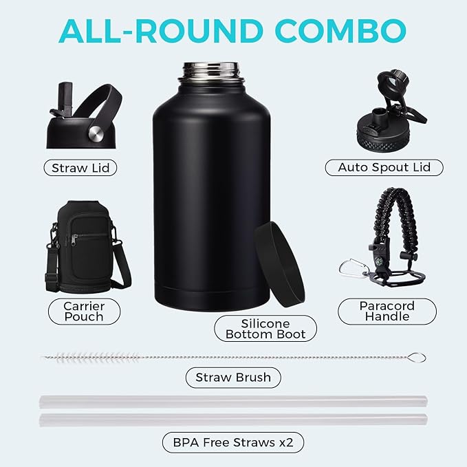 64 oz Insulated Water Bottle - Image 2