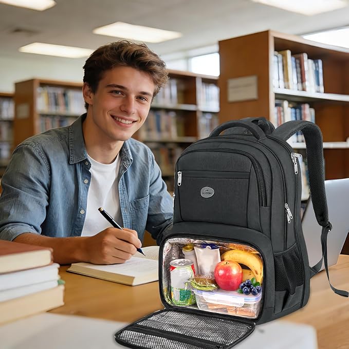 MATEIN Lunch Backpack for Men Work, Sturdy 17 Inch Laptop Backpack - Image 9