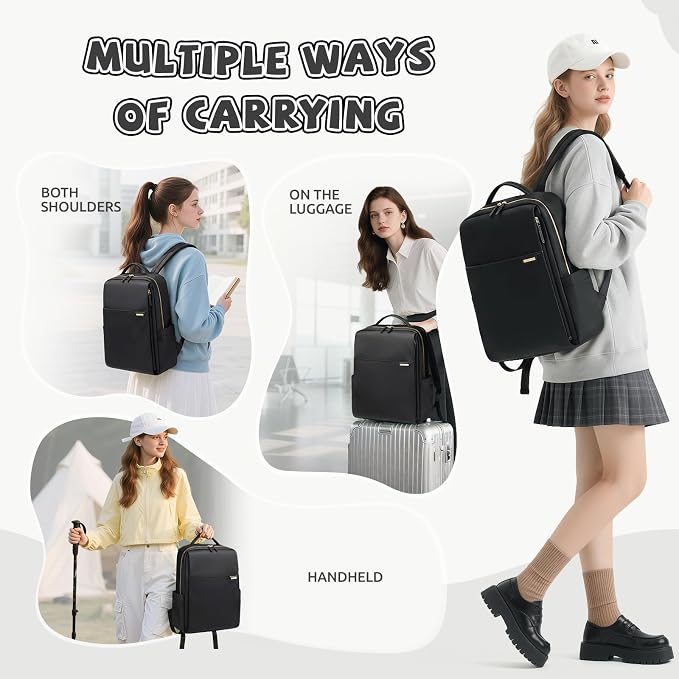 Laptop Backpack for Women, Work Business Traval Computer Backpacks - Image 5