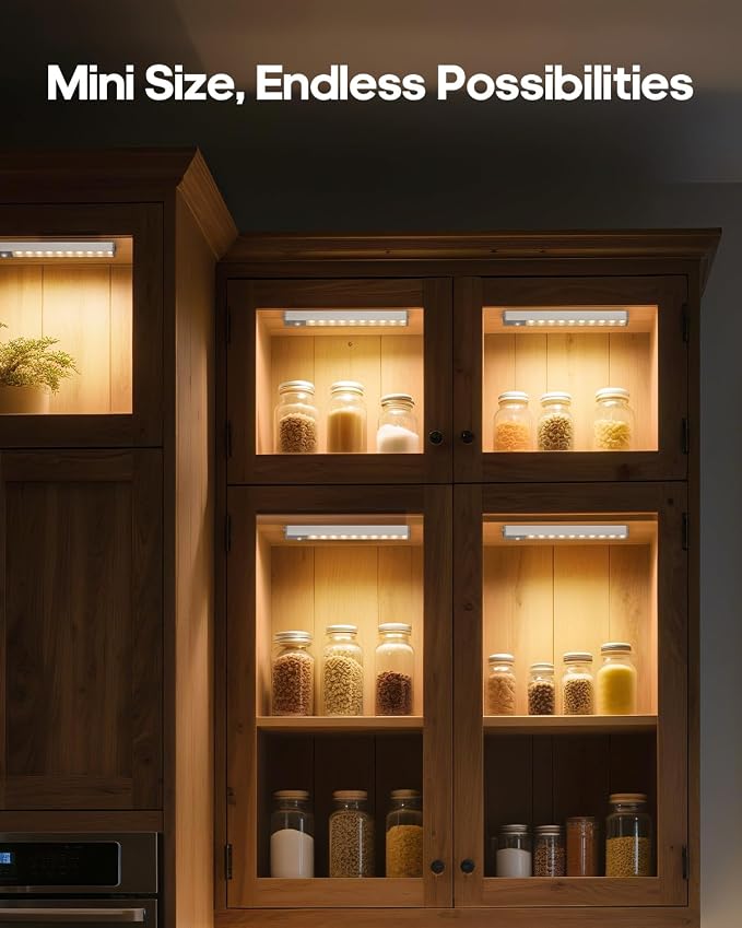 GOODEA 3 Pack Led Under Cabinet Lights Wireless, 7’’ Rechargeable Motion Sensor - Image 3