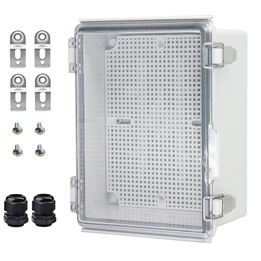 Waterproof Electrical Box with Mounting Plate, IP67 Junction Box Stainless by YETLEBOX