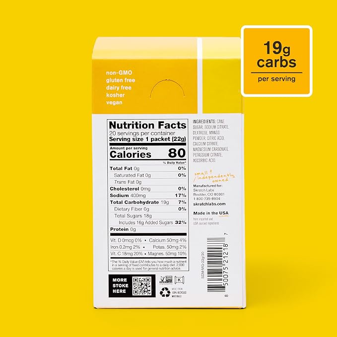 Skratch Labs Hydration Sports Drink Mix Packets – Real‑Fruit Electrolyte Powder - Image 3