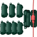 Extension Cord Cover Outdoor, 8 Pack IP54 Water-Resistant Power Cord Protector by CFMASTER