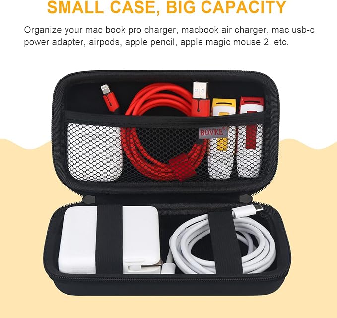 BOVKE Travel Cable Organizer Bag Electronics Accessories Case Portable Travel - Image 2