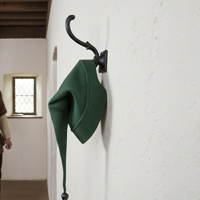 Mystic Colonial Medieval Wall Hooks Hand-Forged Black Coated | Rustic - Image 9