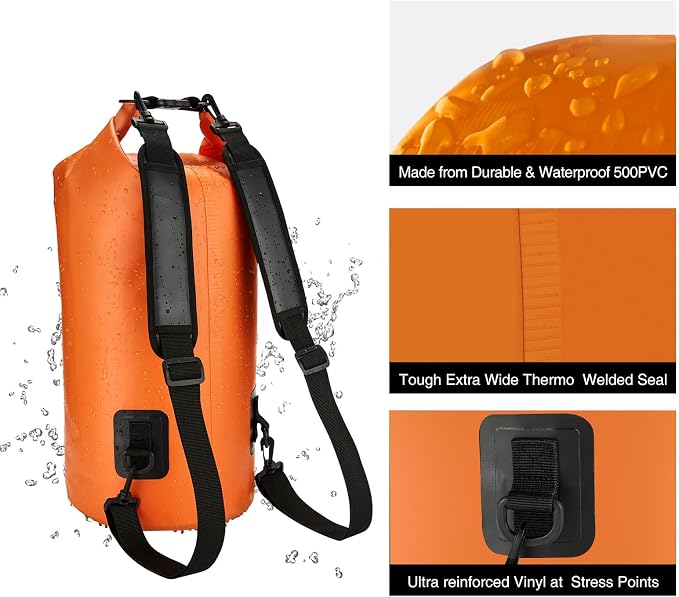 Piscifun Dry Bag, Waterproof Floating Backpack 10L/20L/30L/40L - Image 5