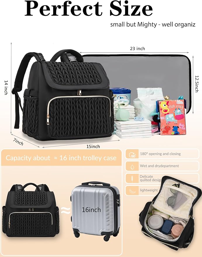 Awanhe Diaper Bag Backpack, Baby Bag - Image 6