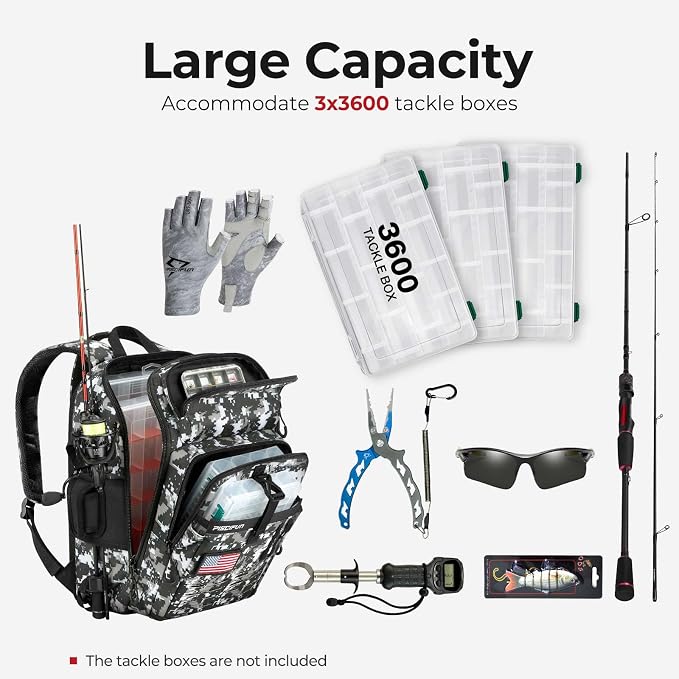 Piscifun Fishing Tackle Backpack - Image 5