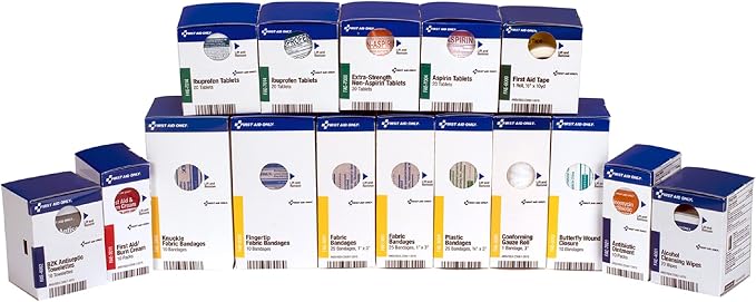 First Aid Only 700002 SmartCompliance 50-Person First Aid Kit Refill Supplies by FirstAidOnly
