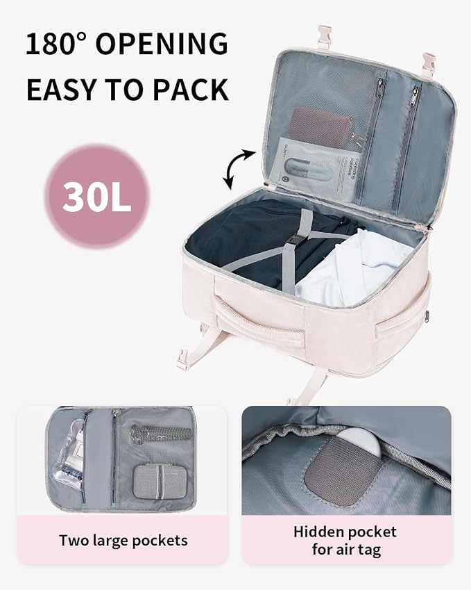ECOHUB Travel Backpack for Women, Laptop Carry on Backpack - Image 4