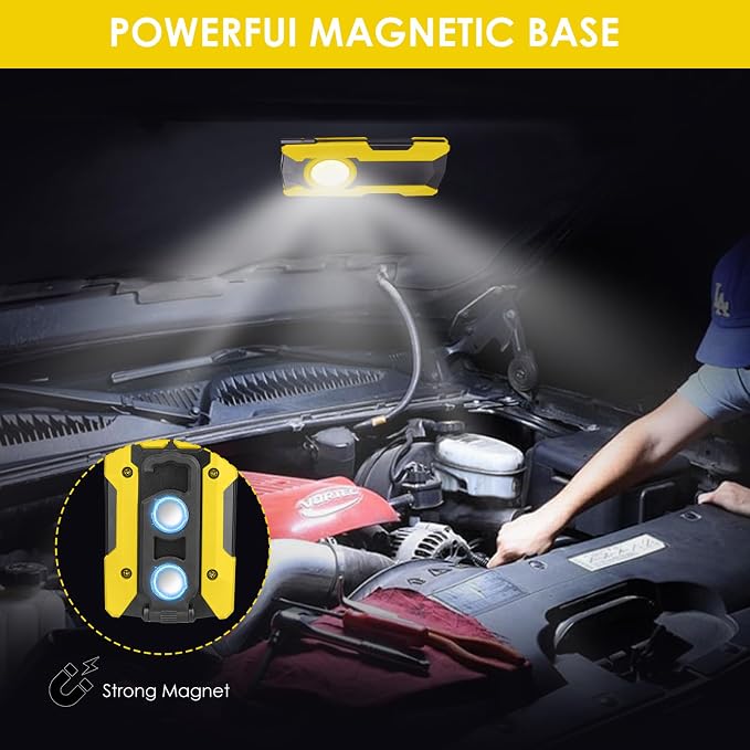 Rechargeable LED Work Light, OTYTY 40W 2000LM Magnetic Work Light Battery - Image 5