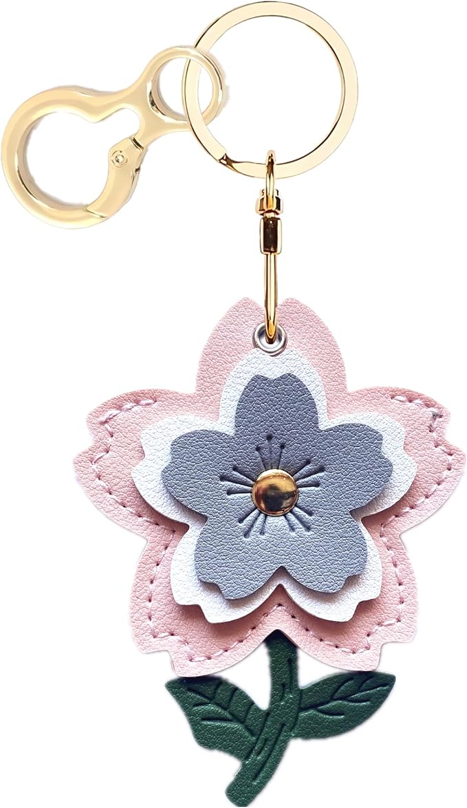BORKUANA Leather Keychain Holder Case Compatible by BORKUANA