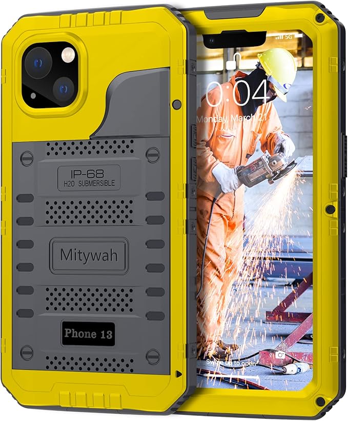 Mitywah Waterproof Case for iPhone 13, Heavy Duty Military Grade Drop by Mitywah