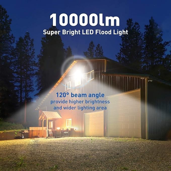4Pack LED Flood Light Outdoor, 50W LED Work Light 5500lmwith 6FT US Plug - Image 3