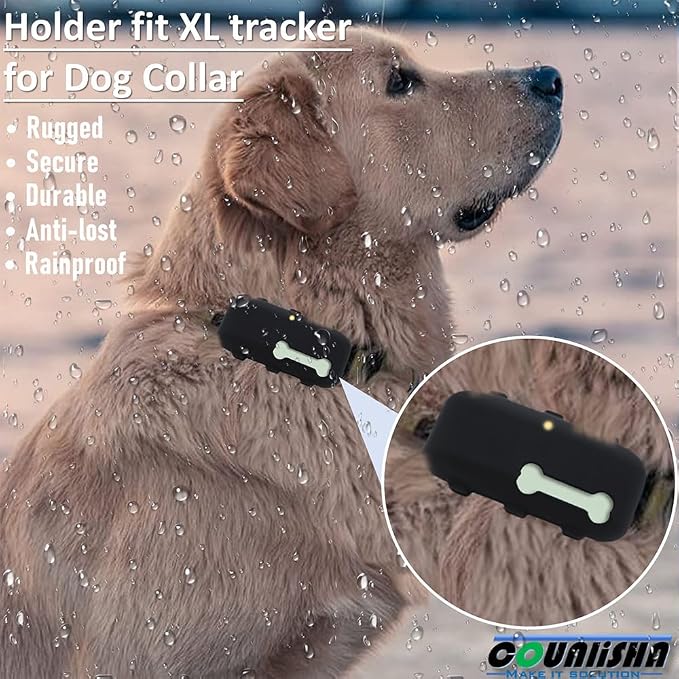 Silicone Holder Compatible for Tractive XL GPS Dog Tracker, Rubber Accessories - Image 2