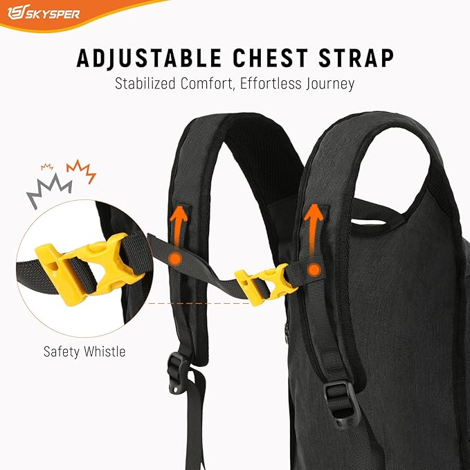 SKYSPER 15L/20L Foldable Hiking Backpack Lightweight Packable Travel Daypack - Image 4