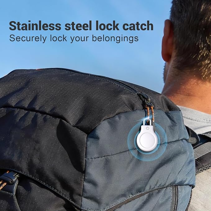 for AirTag Holder with 304 U-Shaped Lock, 4 Pack IPX8 Waterproof PC Hard Case - Image 5