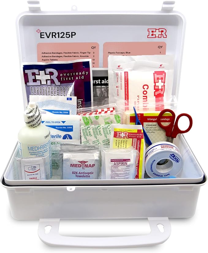 Ever Ready First Aid 107 Piece 25 Person First Aid Kit by EverReadyFirstAid