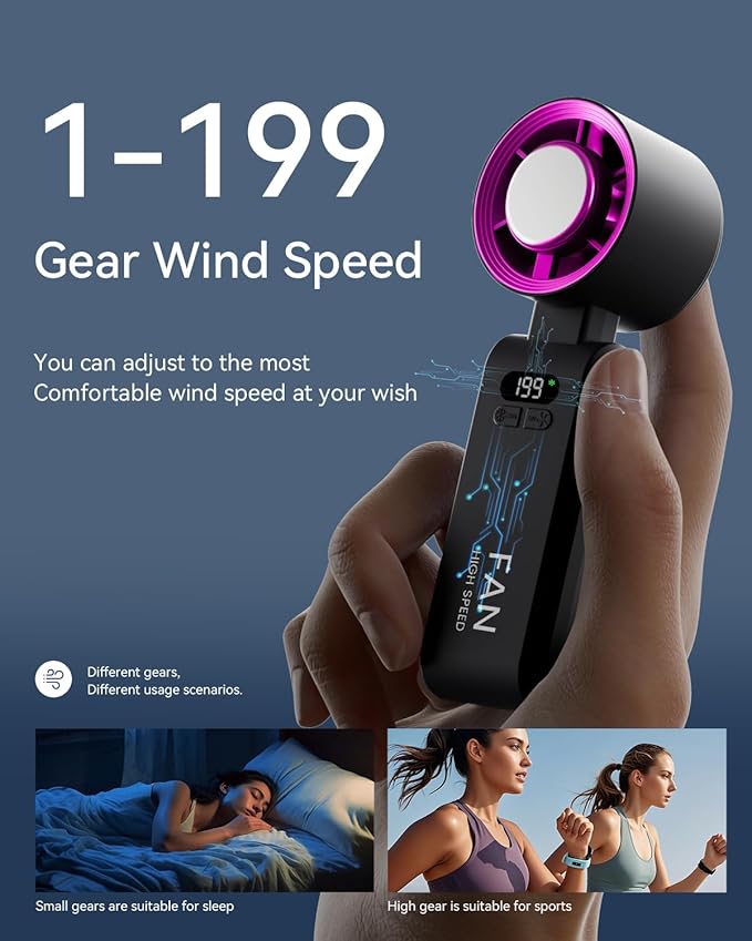 2 Pack Handheld Portable Turbo Fan - Image 4
