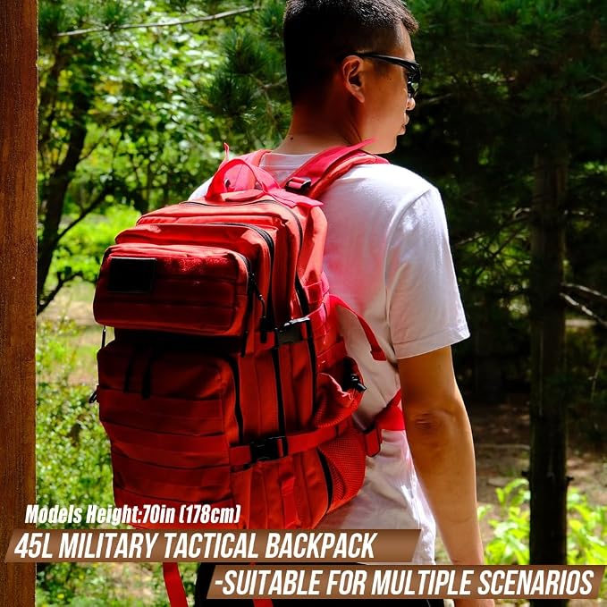 45L Tactical Backpack for Men Women, Military Assault Pack - Image 6