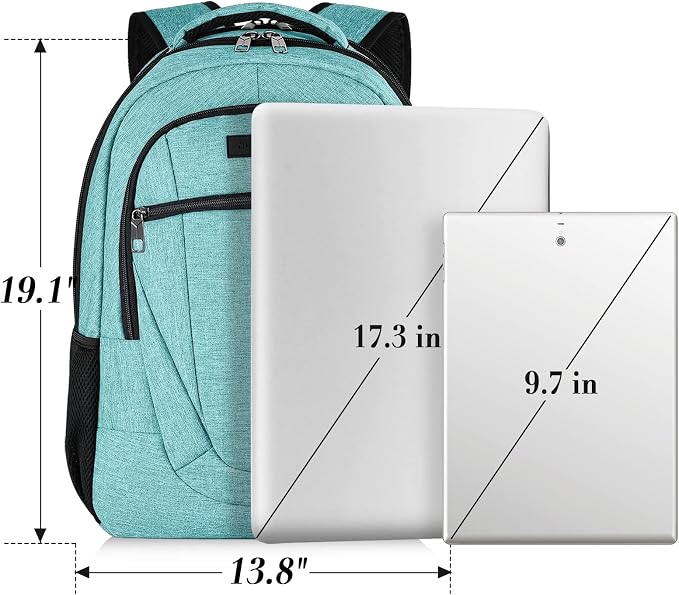 BIKROD Teal Backpack for Women and Men, Extra Large School Backpacks for Teens - Image 5