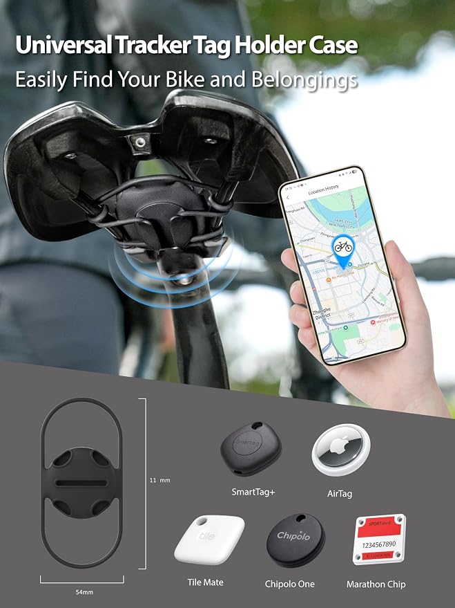 BONE Universal Bike Tag Strap, Versatile Tracker Holder - Image 2