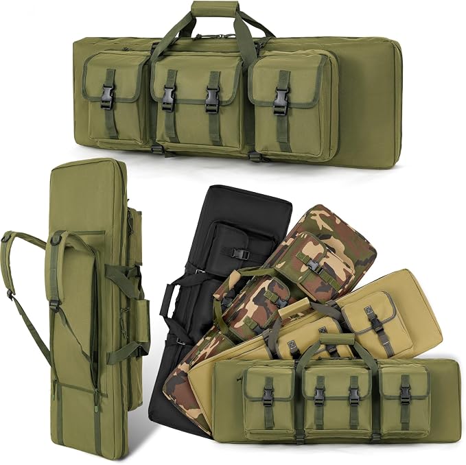 DULCE DOM 32/36/42/48/52 inch Double Rifle Case Soft Gun Bag by DULCEDOM