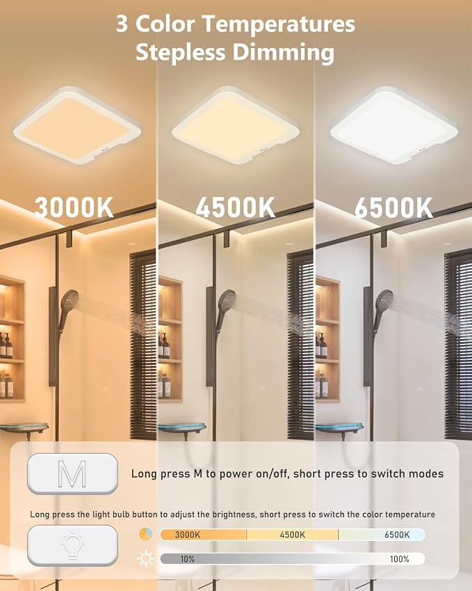 2 Pack Rechargeable Motion Sensor Ceiling Lights - Image 5
