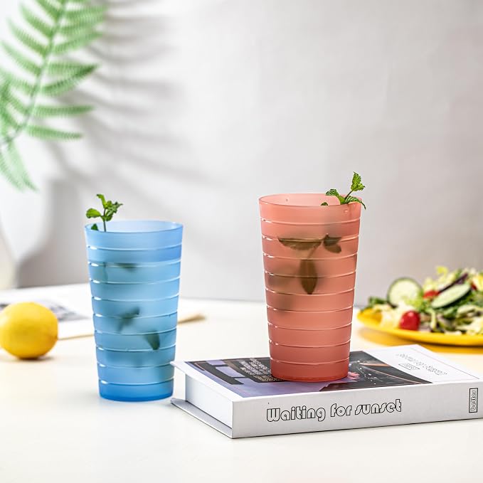 KX-WARE Mixed Drinkware 22-ounce Plastic Tumblers/Drinking Glasses/Party - Image 3