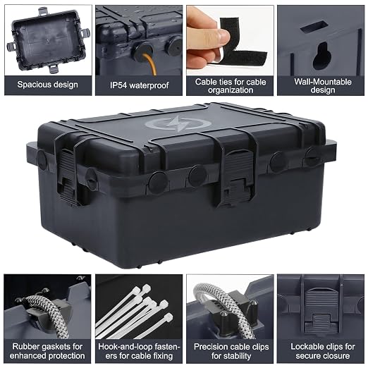 Waterproof Electrical Box, Large Outdoor Extension Cord Covers Waterproof - Image 6