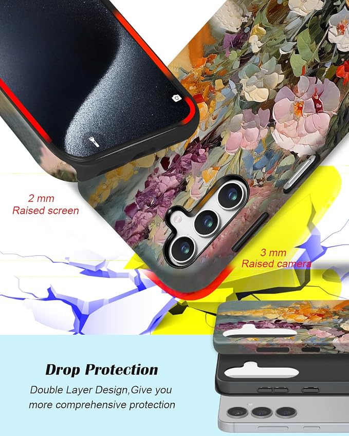 Compatible for Samsung Galaxy A16 5G Case, Dual Layer Heavy Duty 2 in 1 - Image 3
