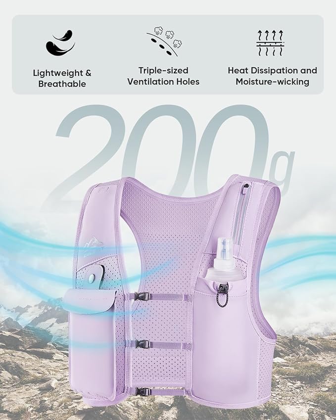 Zelvot Running Vest for Women Men, USA Original Patent, Adjustable Chest Straps - Image 6
