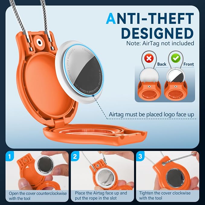 Waterproof Airtag Holder, 4 Pack Airtag Case - Image 3