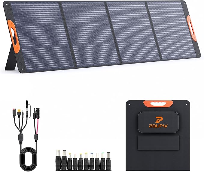 ZOUPW 220W Portable Solar Panel by ZOUPW
