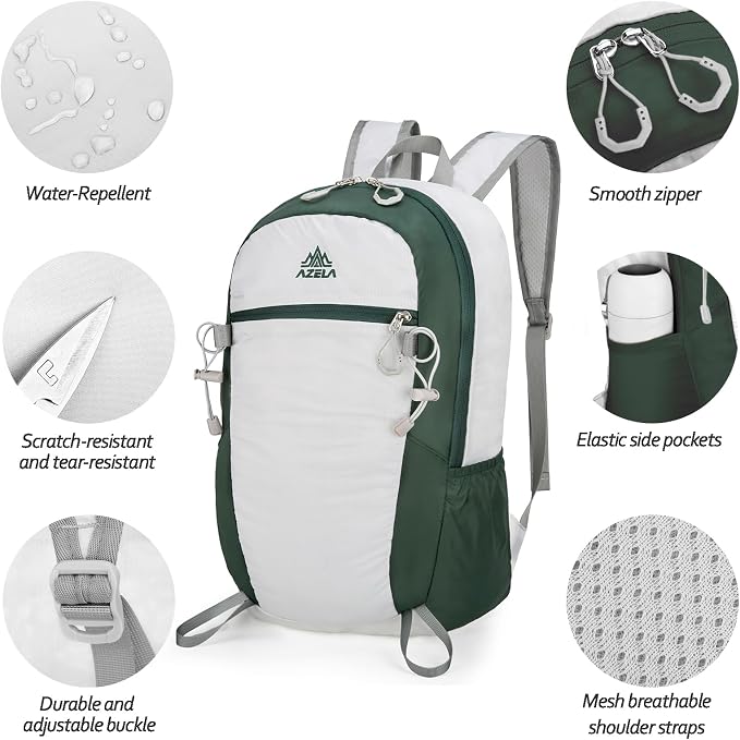 Seektop 20L Ultra Lightweight Small Hiking Backpack, Water-Resistant Packable - Image 5